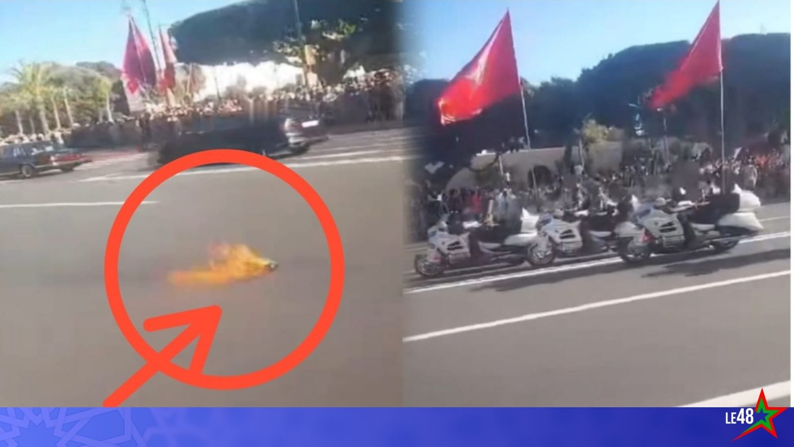 A person was admitted to a mental hospital after throwing a flaming bottle before a royal motorcade passed through Sale