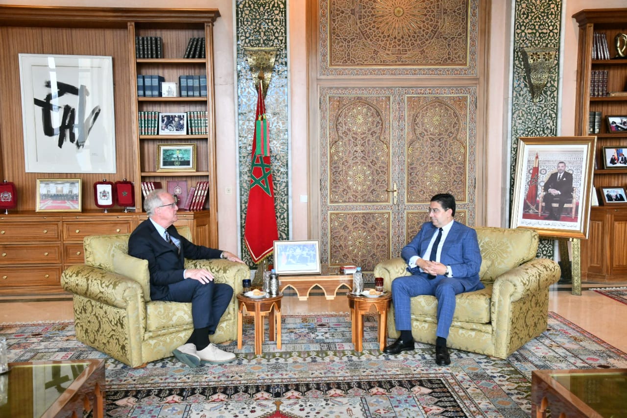 Mr. Nasser Bourita discusses with a delegation of US Senators (1) Mr. Nasser Bourita discusses with a delegation of US Senators 1