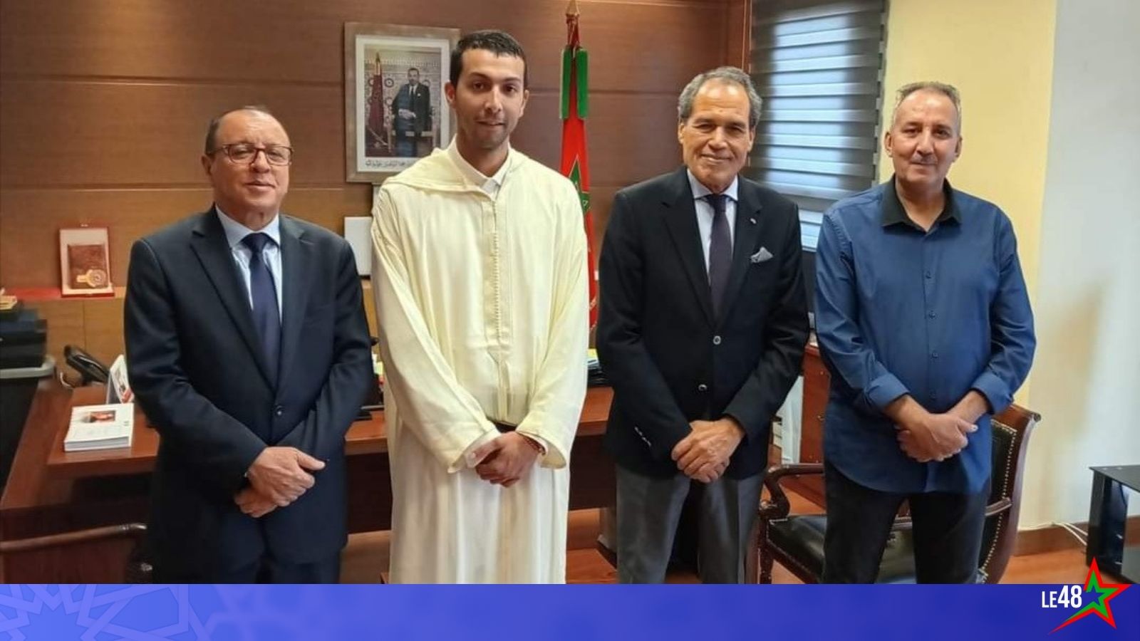 The Ambassador of the Kingdom of Morocco in Nouakchott Mr. Hamid Chabar received his colleague Mr. Miloud Bouamama at the embassy headquarters