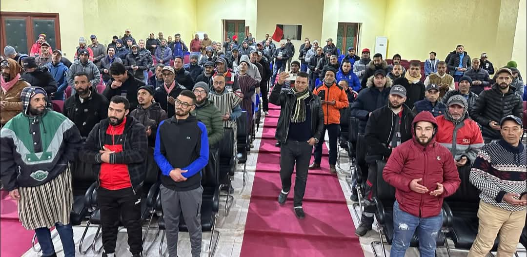 انتخاب أمين الطاهيري رئيسًا لجمعية الإخاء للأعمال الاجتماعية لعمال شركة SOS ANGAD للنظافة في وجدة 2 FB IMG 1735765062655