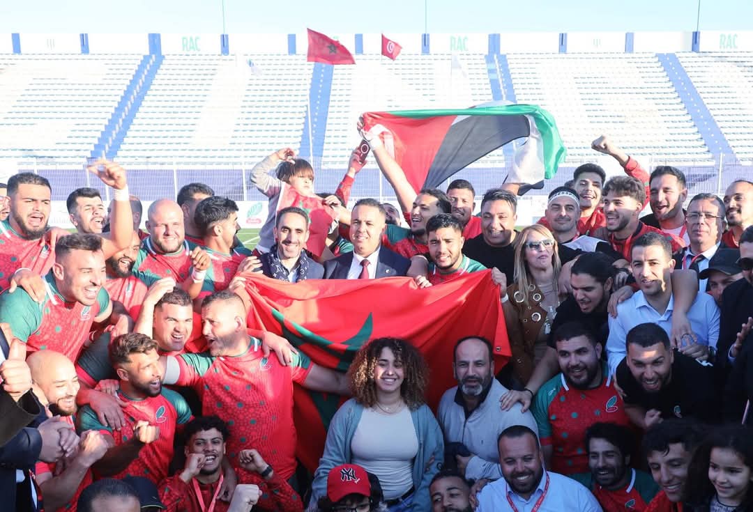 تأهل المنتخب الوطني المغربي للركبي إلى كأس إفريقيا المؤهلة لكأس العالم 2027 5 FB IMG 1739268975340