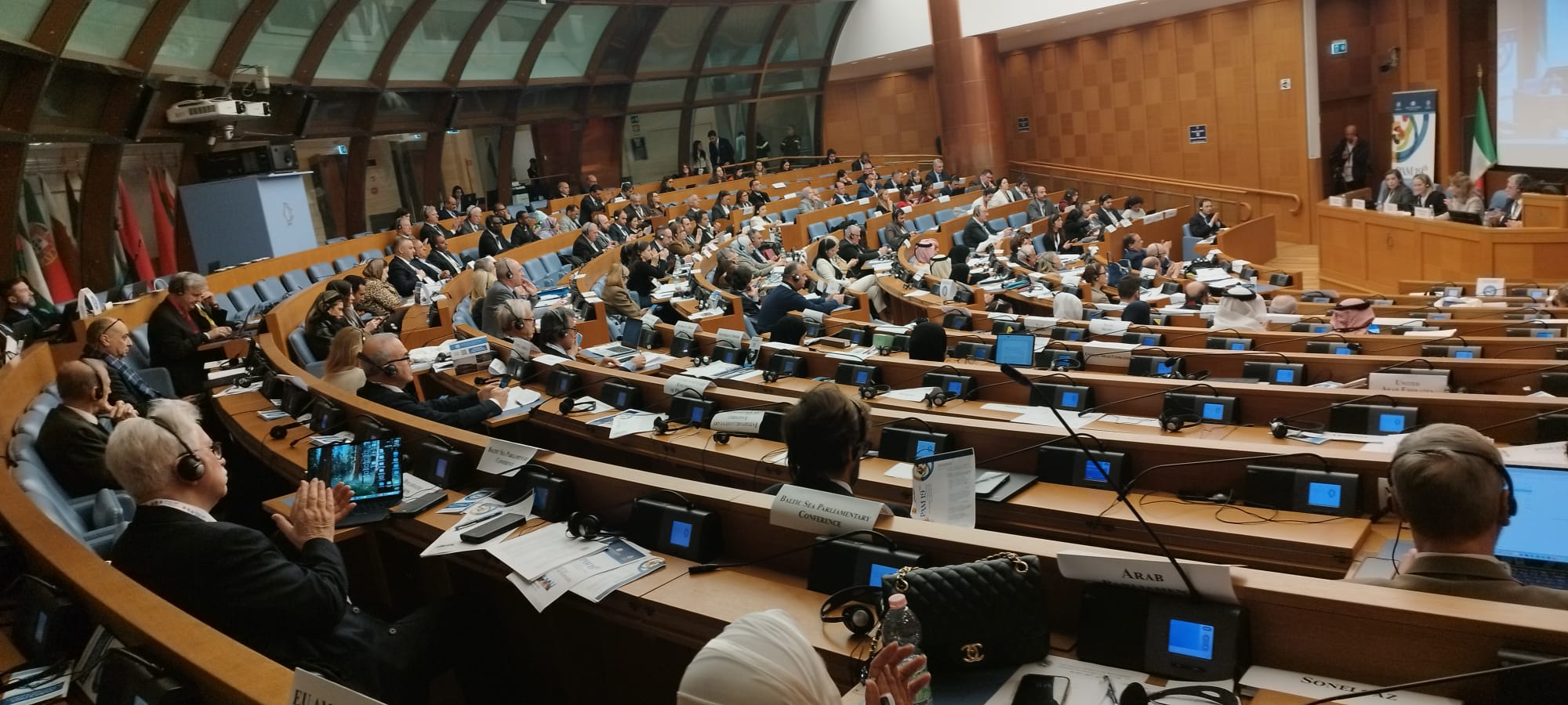 انتخاب البرلمان المغربي نائب الرئيس ورئيس اللجنة الدائمة الاولى للتعاون السياسي والأمني ببرلمان البحر الأبيض المتوسط في شخص السيد المستشار عبدالقادر الكيحل 4 IMG 20250221 WA0100