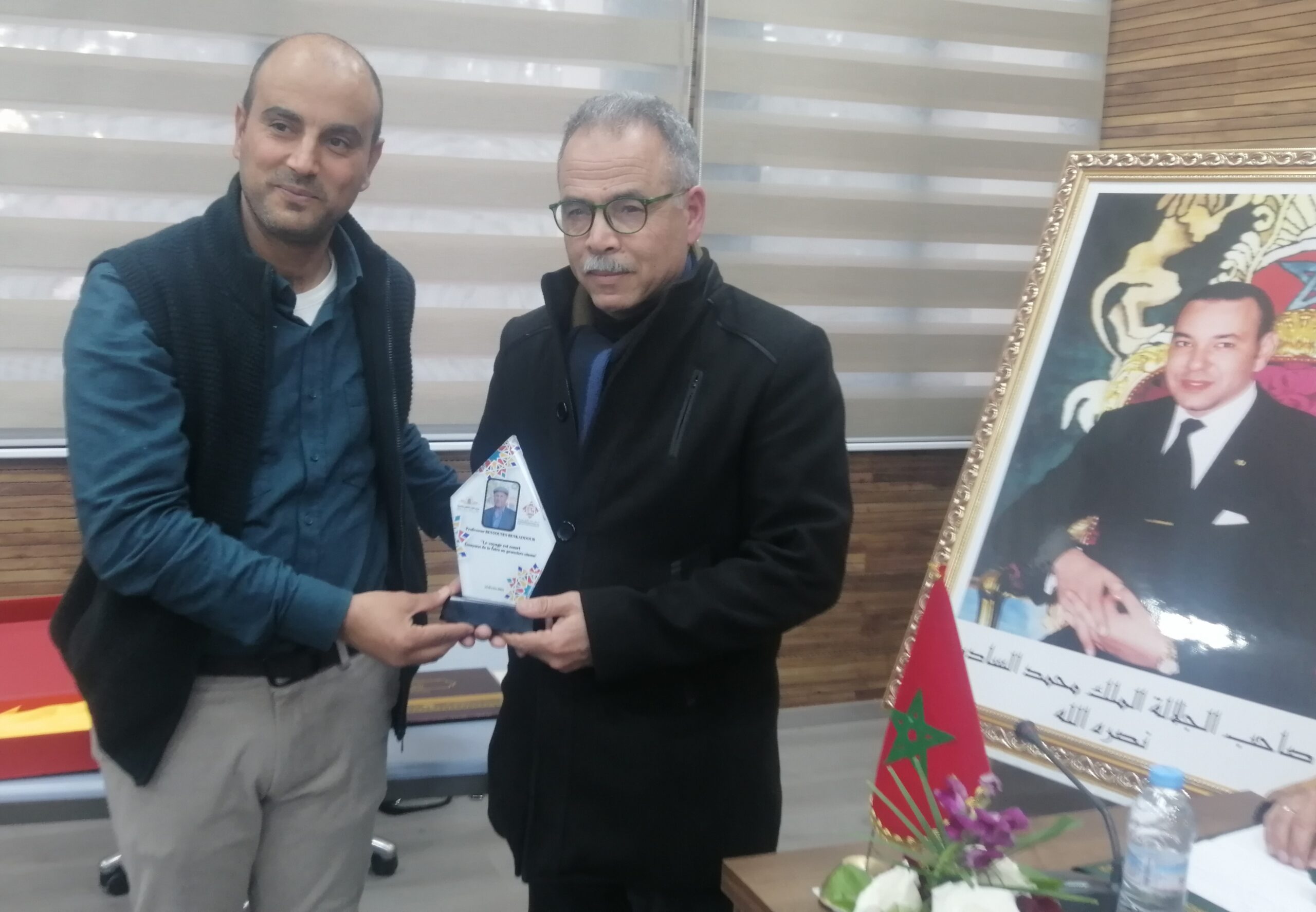 حفل تكريم الأستاذ بنيونس بنقدور بكلية الآداب والعلوم الإنسانية بوجدة 5 IMG 20250226 081718 scaled