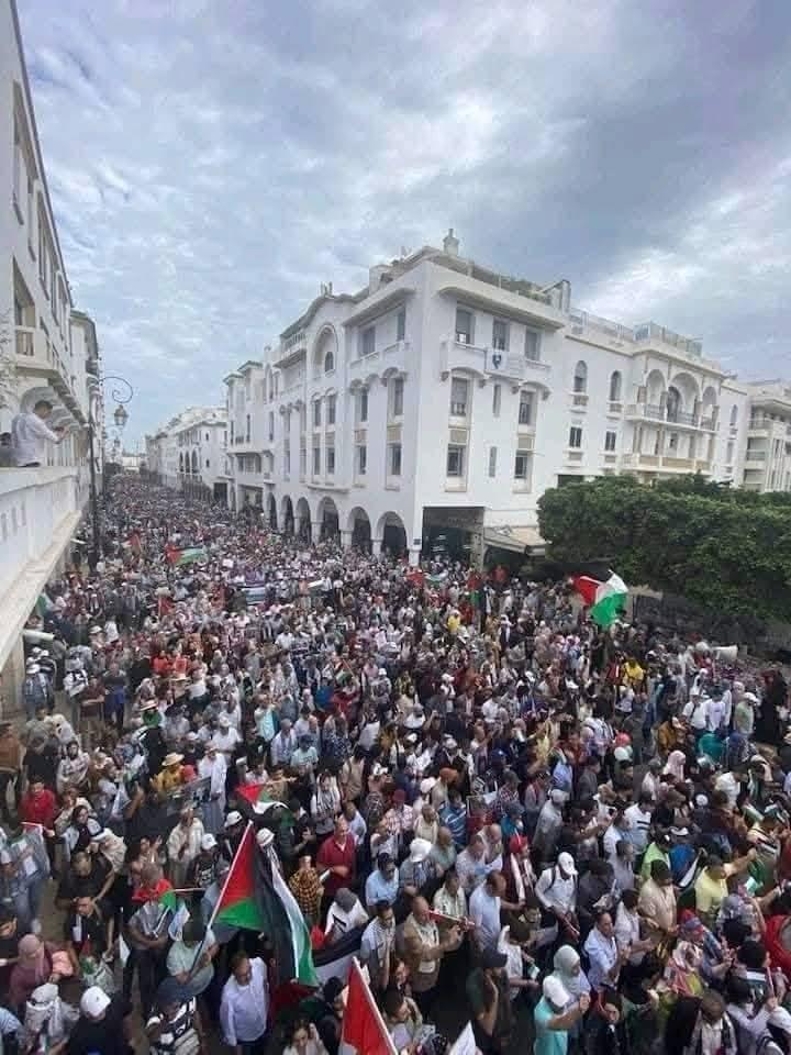 الرباط تحتفي بصوت التضامن... آلاف المغاربة يخرجون دعماً لفلسطين 2 1000074457