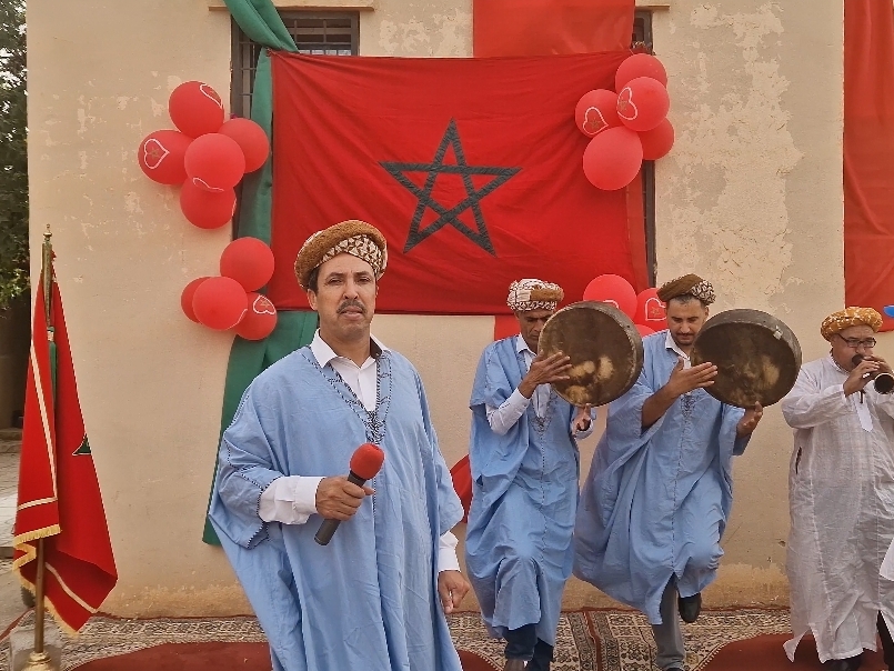 جمعية الوفاء للتنمية الاجتماعية تحتفل بالذكرى الخمسين للمسيرة الخضراء المظفرة بالنقطة الحدودية لجماعة أهل أنكاد 7 1000023636