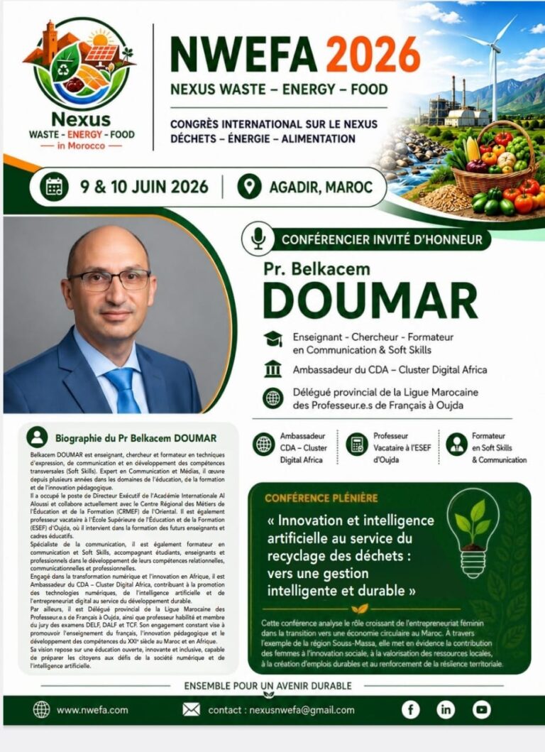 أكادير على موعد مع مؤتمر دولي رائد حول النفايات والطاقة والغذاء “NWEFA 2026” 3 IMG 20260608 WA0095