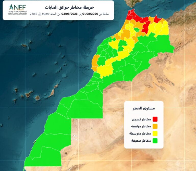 الوكالة الوطنية للمياه والغابات تحذر من ارتفاع خطر حرائق الغابات بعدد من أقاليم المملكة مطلع غشت 3 IMG 20260731 WA0002