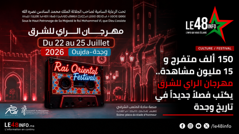 وجدة تخطف الأنظار.. أرقام قياسية تضع مهرجان الراي للشرق في صدارة المهرجانات المغربية 1 file 00000000267881f4b3d2e3bcca81bb8f