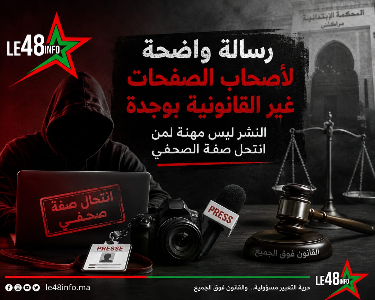 مساج إلى أصحاب الصفحات غير القانونية بوجدة: النشر ليس مهنة لمن انتحل صفة الصحفي – الحكم القضائي بأربعة أشهر 1 IMG 20260815 WA0026
